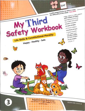 Book cover number 1 for My Third Safety Workbook 3 (Life Skills & Constitutional Morality) written by NA published by Social Axiom Foundation