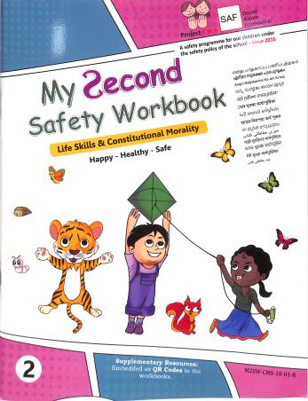 Book cover number 1 for My Second Safety Workbook 2 (Life Skills & Constitutional Morality) written by NA published by Social Axiom Foundation