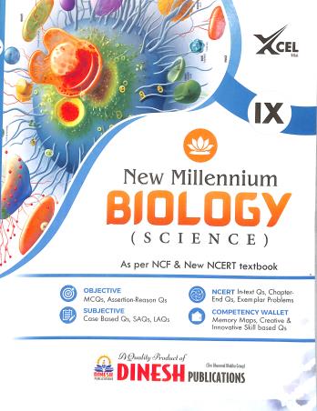 Book cover number 1 for Dinesh New Millennium Biology (Science) Class 9 CBSE (NCF 2023) 2027 written by NA published by S. Dinesh Sales Corp.