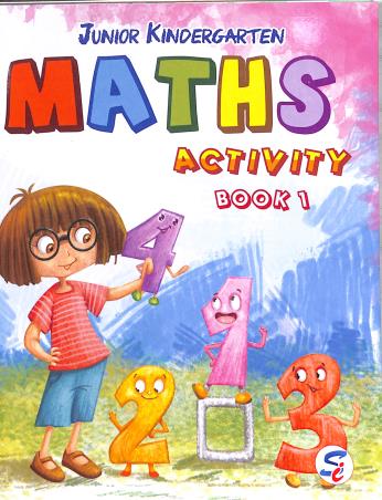 Book cover number 1 for Junior Kindergarten Maths Activity Book 1 written by NA published by Sapphire (India) Publishers Pvt. Ltd.