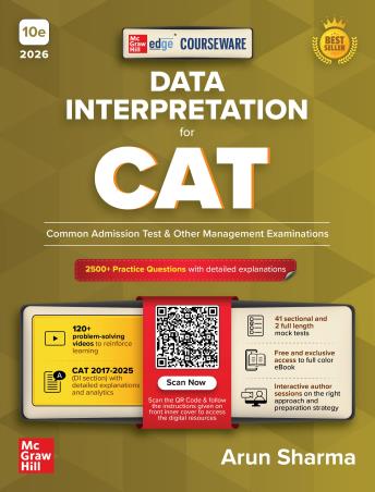 Book cover number 1 for Courseware On Data Interpretation For CAT (2026) written by Arun Sharma published by McGraw Hill Education Private Limited
