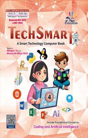 Book cover number 1 for Tech Smart 4 (NEP 2020 & NCF 2023) written by NA published by Five Fingers Education Pvt. Ltd.