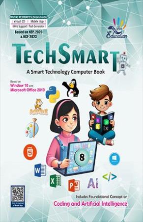 Book cover number 1 for Tech Smart 8 (NEP 2020 & NCF 2023) written by NA published by Five Fingers Education Pvt. Ltd.