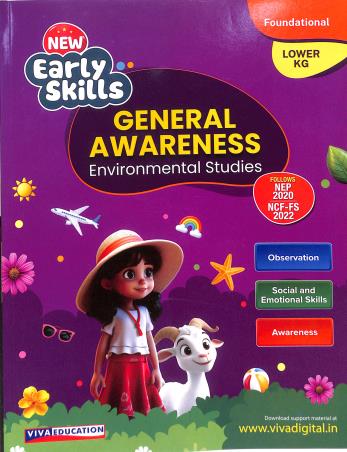 Book cover number 1 for New Early Skills LKG - General Awareness - Environmental Studies (NEP 2020 / NCF FS 2022) written by NA published by Viva Education