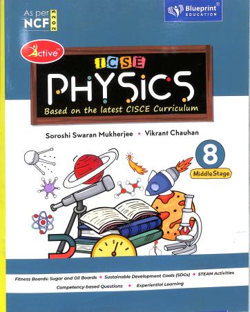 Book cover number 1 for Active Physics 8 ICSE (NCF 2023) written by NA published by Blueprint Education