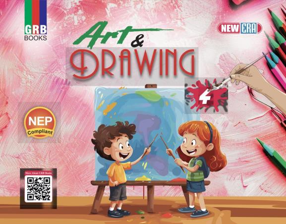 Book cover number 1 for GRB New Era Art & Drawing Class 4 (NEP) written by NA published by G. R. Bathla & Sons