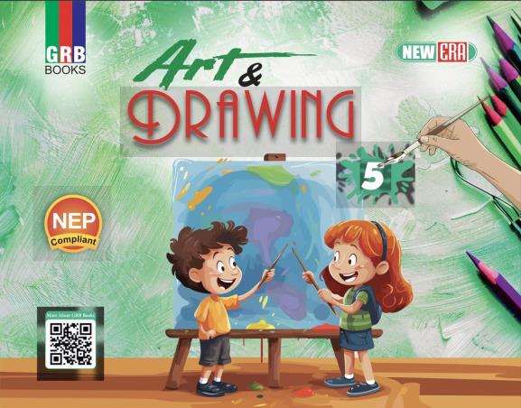 Book cover number 1 for GRB New Era Art & Drawing Class 5 (NEP) written by NA published by G. R. Bathla & Sons