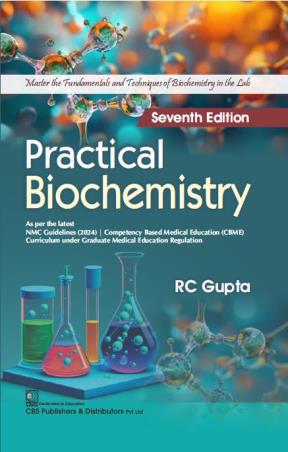 Book cover number 1 for Practical Biochemistry written by R. C. Gupta published by CBS Publishers & Distributors Pvt. Ltd.
