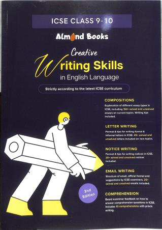 Book cover number 1 for Creative Writing Skills In English Language For ICSE Class 9-10 (Reprint 2025) written by NA published by Almond books
