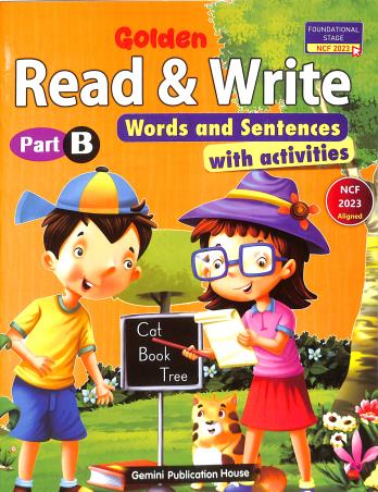 Book cover number 1 for Gemini Read & Write With Activities Part-B (NCF 2023) written by NA published by Gemini Publication House