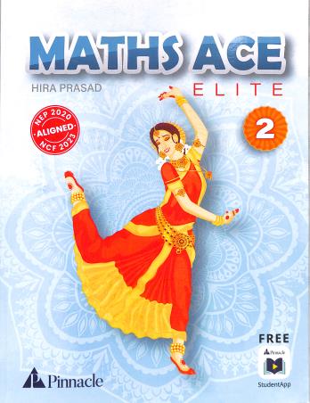 Book cover number 1 for Maths Ace Elite Class 2 (NEP 2020 / NCF 2023) written by Hira Prasad published by Pinnacle (Pearson)