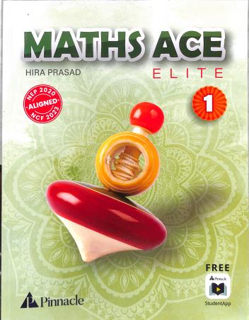 Book cover number 1 for Maths Ace Elite Class 1 (NEP 2020 / NCF 2023) written by Hira Prasad published by Pinnacle (Pearson)