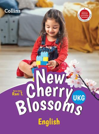 Book cover number 1 for Collins New Cherry Blossoms English UKG (Foundation Stage) NCF written by NA published by Harper Collins Publishers