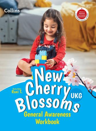Book cover number 1 for Collins New Cherry Blossoms General Awareness Workbook UKG (Foundation Stage) NCF written by NA published by Harper Collins Publishers