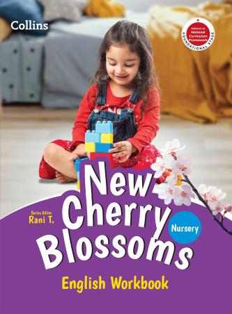 Book cover number 1 for Collins New Cherry Blossoms English Workbook Nursery (Foundation Stage) NCF written by NA published by Harper Collins Publishers