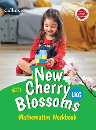Book cover number 1 for Collins New Cherry Blossoms Mathematics Workbook LKG (Foundation Stage) NCF written by NA published by Harper Collins Publishers