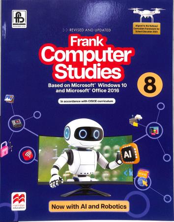 Book cover number 1 for Frank Computer Studies 8 CISCE (NCF 2023) written by NA published by Frank Bros. & Co.