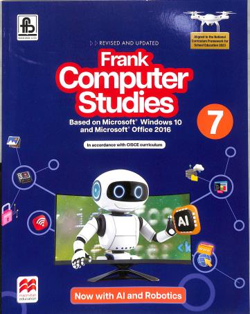 Book cover number 1 for Frank Computer Studies 7 CISCE (NCF 2023) written by NA published by Frank Bros. & Co.