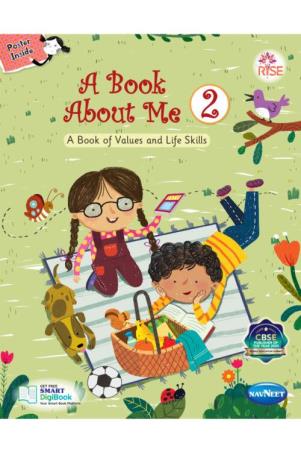 Book cover number 1 for A Book About Me 2 (A Book Of Values And Life Skills) written by NA published by Navneet Education Limited