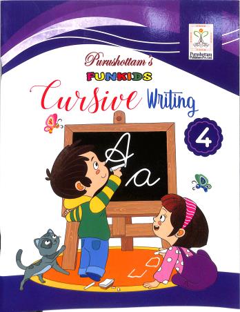 Book cover number 1 for Funkids Cursive Writing 4 written by NA published by Purushottam Publishers