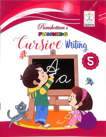 Book cover number 1 for Funkids Cursive Writing 5 written by NA published by Purushottam Publishers