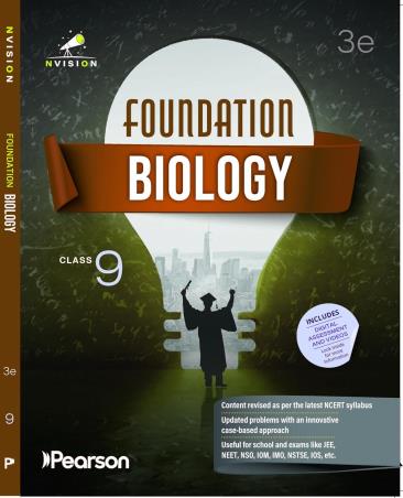 Book cover number 1 for Nvision Foundation Biology Grade 9 (2026) written by Nisha Gautam, Harshita Sharma published by Pearson Education