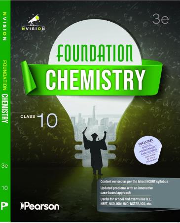 Book cover number 1 for Nvision Foundation Chemistry Grade 10 (2026) written by Prashant Jain, Ashutosh Gautam published by Pearson Education
