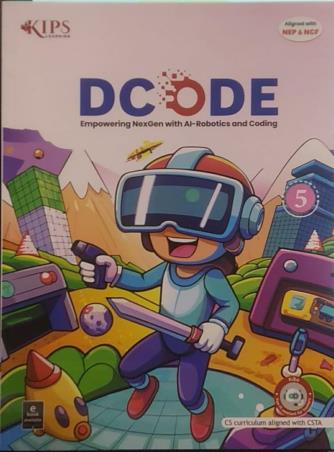 Book cover number 1 for Dcode 5 (NEP & NCF) written by NA published by Kips Learning Pvt. Ltd