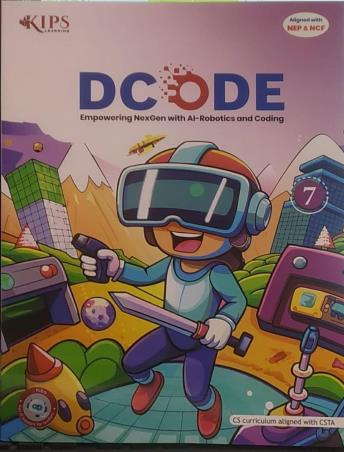 Book cover number 1 for Dcode 7 (NEP & NCF) written by NA published by Kips Learning Pvt. Ltd