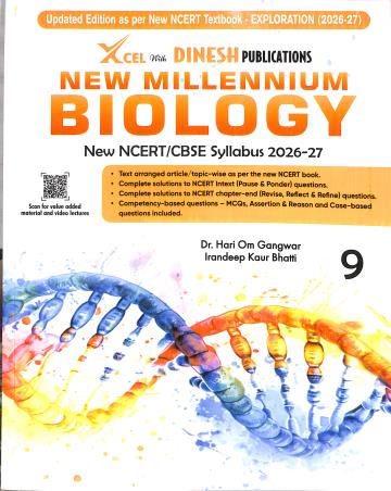 Book cover number 1 for Dinesh New Millennium Biology Class 9 CBSE Exploration (2026-27) written by Hariom Gangwar, Irandeep Kaur Bhatti published by S. Dinesh Sales Corp.
