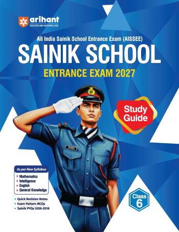 Book cover number 1 for AISSEE Sainik School Class 6 (Entrance Exam 2027) written by Pradeep Srivastava, Sanjeev Dixit, Sushil Singh published by Arihant Publications (India) Limited