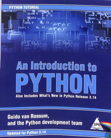 Book cover number 1 for An Introduction To Python written by Guido Van Rossum published by Shroff Publishers & Distributors Pvt. Ltd.