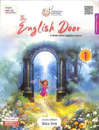 Book cover number 1 for The English Door Book 1 (A Multi-skill English Course) NCF SE 2023 written by NA published by Indiannica Learning