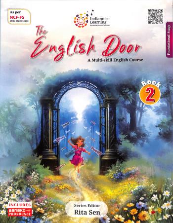 Book cover number 1 for The English Door Book 2 (A Multi-skill English Course) NCF SE 2023 written by NA published by Indiannica Learning