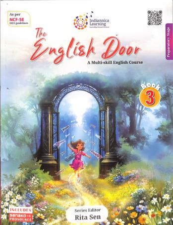 Book cover number 1 for The English Door Book 3 (A Multi-skill English Course) NCF SE 2023 written by NA published by Indiannica Learning
