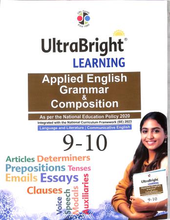 Book cover number 1 for Ultra Bright Learning English Grammar & Composition 9 - 10 (NEP 2020 / NCF SE 2023) written by NA published by Deepu Prakashan