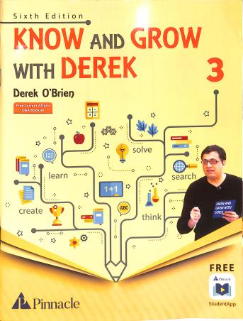 Book cover number 1 for Know And Grow With Derek 3 (6th Edition) written by Derek O'Brien published by Pearson Education
