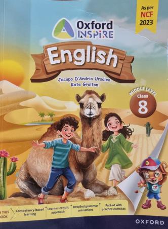 Book cover number 1 for Oxford Inspire English Book Class 8 (NCF 2023) Middle Stage With LMS written by NA published by Oxford University Press