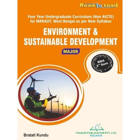 Book cover number 1 for Read To Read Environment & Sustainable Development (Major) BBA Semester 2 written by Bratati Kundu published by Thakur Publication Pvt. Ltd.