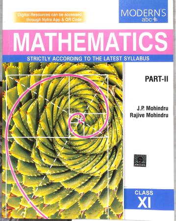 Book cover number 2 for Modern's abc+ Of Mathematics Class 11 Part 1 & 2 (2026-27) written by J. P. Mohindru, Rajive Mohindru published by Modern Publishers