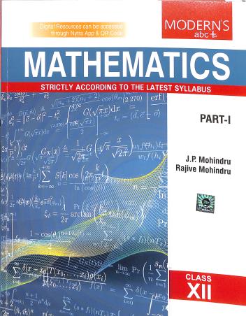 Book cover number 1 for Modern's abc+ Of Mathematics Class 12 Part 1 & 2 (2026-2027) written by J. P. Mohindru, Rajive Mohindru published by Modern Publishers
