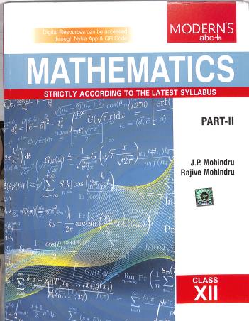 Book cover number 2 for Modern's abc+ Of Mathematics Class 12 Part 1 & 2 (2026-2027) written by J. P. Mohindru, Rajive Mohindru published by Modern Publishers