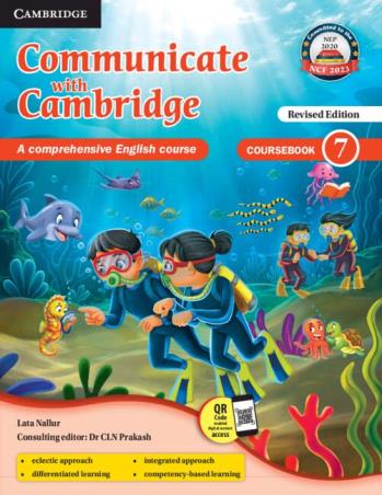 Book cover number 1 for Communicate With Cambridge A Comprehensive English Course - Coursebook 7 NEP 2020 / NCF 2023 written by NA published by Cambridge University Press