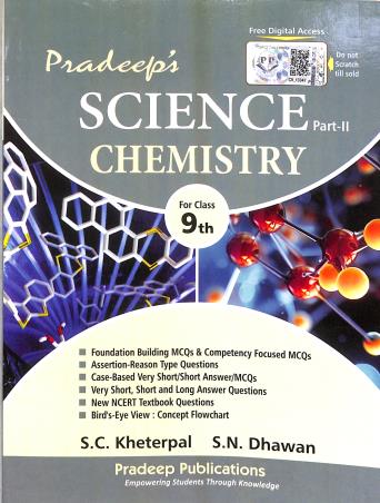 Book cover number 1 for Pradeep's Science Part 2 : Chemistry Class 9 CBSE (2026-2027) written by NA published by Pradeep Publications