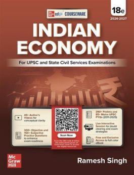 Book cover number 1 for Courseware On Indian Economy (2026-27) : For UPSC & State Civil Services Examinations written by Ramesh Singh published by McGraw Hill Education Private Limited