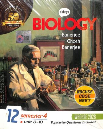 Book cover number 2 for Chhaya Biology Class 12 Semester 3 (Unit 6 - 7) & Semester 4 (Unit 8 - 10) written by NA published by Chhaya Prakashani Pvt. Ltd.