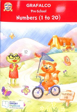 Book cover number 1 for Grafalco Pre-School Numbers (1 To 20) NEP 2020 / NCF-FS 2022 written by NA published by Grafalco