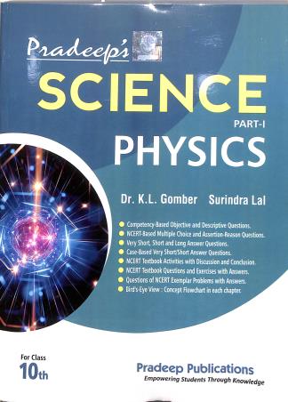 Book cover number 1 for Pradeep's Science Part 1 : Physics Class 10 CBSE (2026-2027) written by NA published by Pradeep Publications