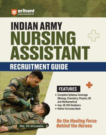 Book cover number 1 for Indian Army Nursing Assistant Recruitment Guide written by R. D. Ahluwalia published by Arihant Publications (India) Limited