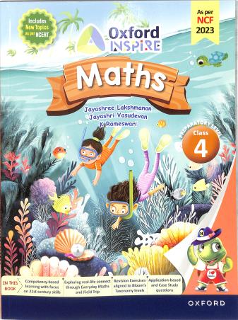 Book cover number 1 for Oxford Inspire Maths Class 4 (NCF 2023) Preparatory Level written by NA published by Oxford University Press